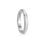 Virtue Spiritual Sterling Silver fidget ring for children with white enamel spinning band, displayed with complimentary MeditationRings Tin and Travel Pouch